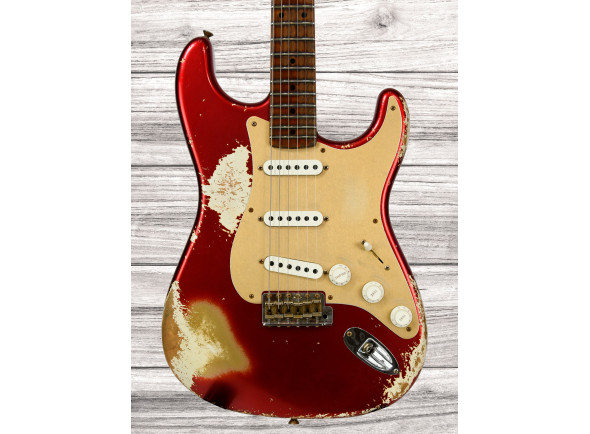 Fender Custom Shop Limited Edition 56 Strat Maple Neck Super Heavy Relic Candy Apple Red Fender Custom Shop Limited Edition 56 Strat Maple Neck Super Heavy Relic Candy Apple Red